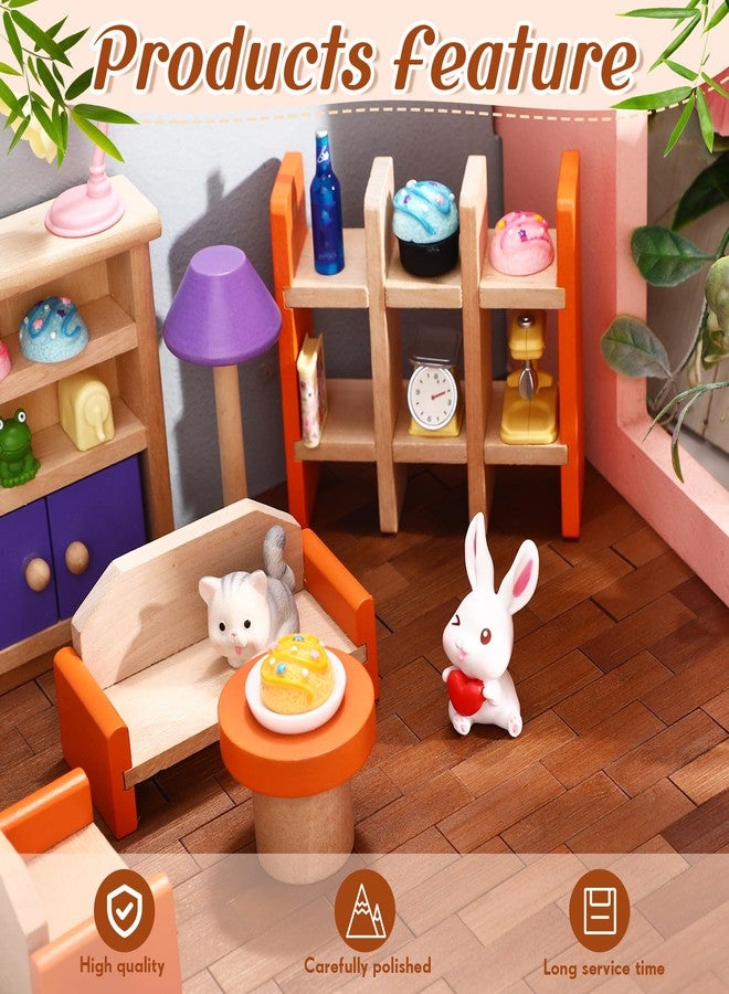 Burbell 400 Pcs Miniature Dollhouse Flooring 1: 12 Scale Mini Wooden Dollhouse Floor Boards Geometric Bamboo Furniture for Model Accessories - Image 4